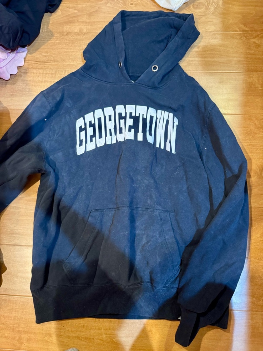 Georgetown University Navy College Hoodie Sweatshirt ‘47 Brand